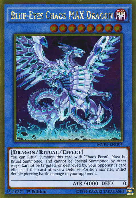 Blue-Eyes Chaos MAX Dragon [MVP1-ENG04] Gold Rare | Gear Gaming Bentonville