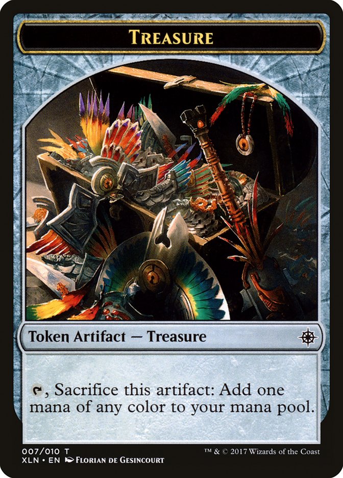 Treasure (007/010) [Ixalan Tokens] | Gear Gaming Bentonville