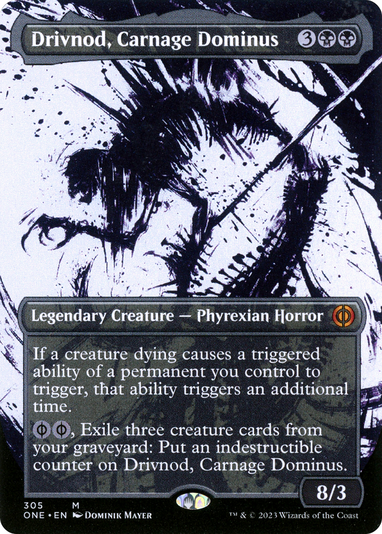 Drivnod, Carnage Dominus (Borderless Ichor) [Phyrexia: All Will Be One] | Gear Gaming Bentonville