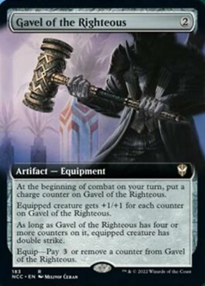 Gavel of the Righteous (Extended Art) [Streets of New Capenna Commander] | Gear Gaming Bentonville