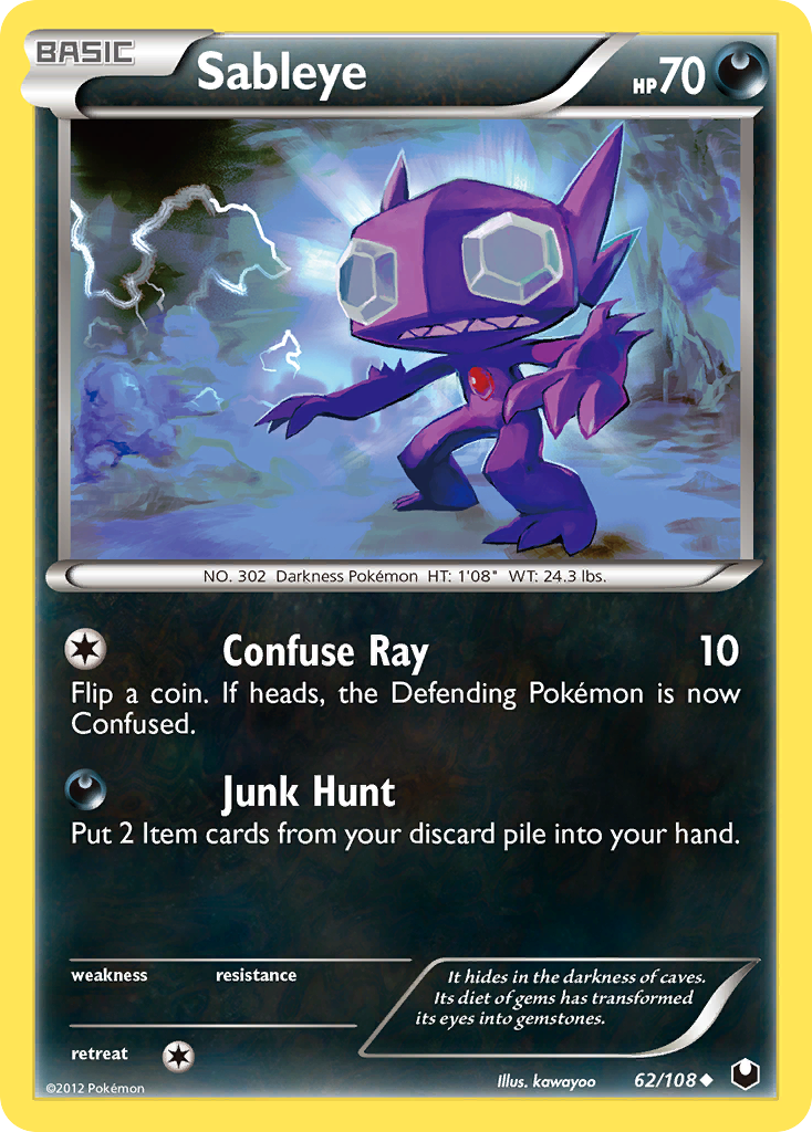 Sableye (62/108) [Black & White: Dark Explorers] | Gear Gaming Bentonville