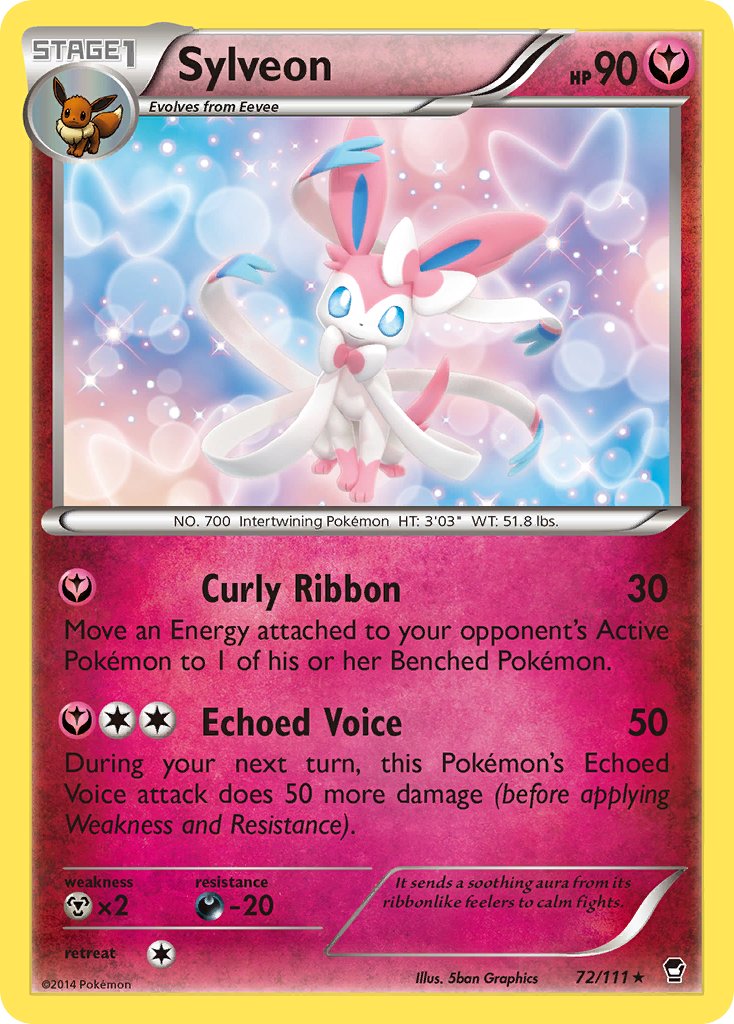 Sylveon (72/111) (Theme Deck Exclusive) [XY: Furious Fists] | Gear Gaming Bentonville