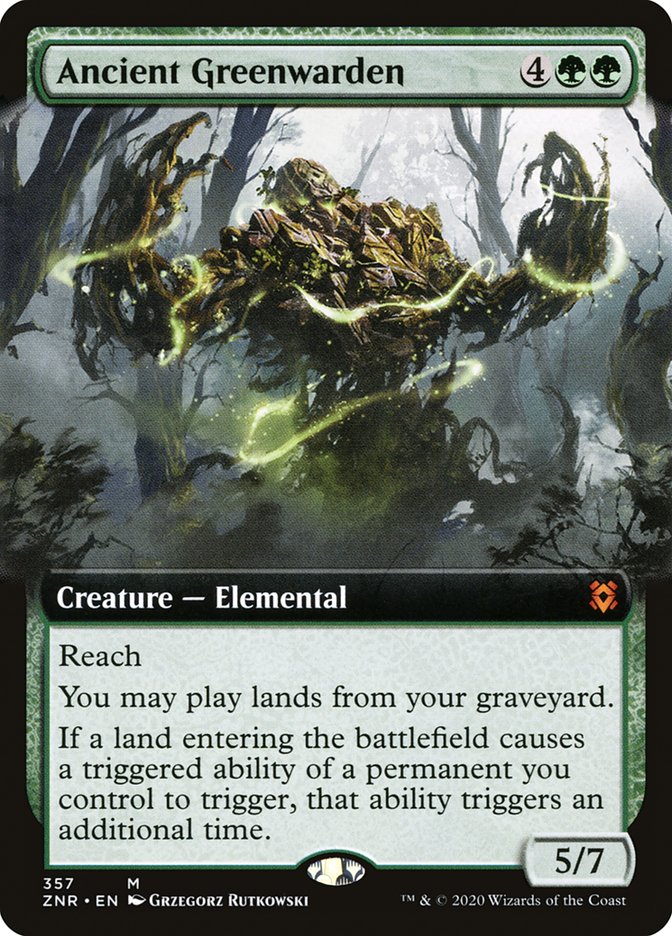 Ancient Greenwarden (Extended Art) [Zendikar Rising] | Gear Gaming Bentonville