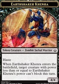 Earthshaker Khenra // Cat Double-sided Token [Hour of Devastation Tokens] | Gear Gaming Bentonville