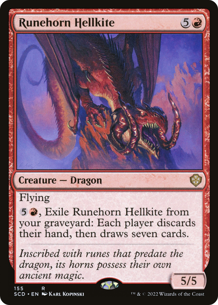 Runehorn Hellkite [Starter Commander Decks] | Gear Gaming Bentonville