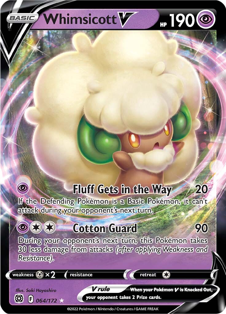 Whimsicott V (064/172) [Sword & Shield: Brilliant Stars] | Gear Gaming Bentonville