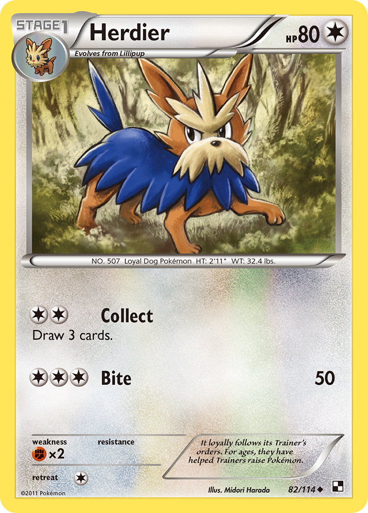 Herdier (82/114) [Black & White: Base Set] | Gear Gaming Bentonville