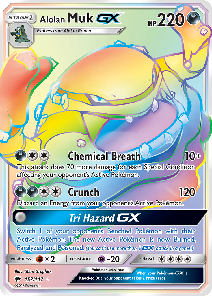 Alolan Muk GX (157/147) [Sun & Moon: Burning Shadows] | Gear Gaming Bentonville