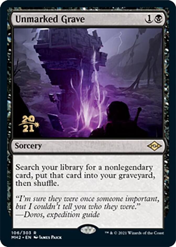 Unmarked Grave [Modern Horizons 2 Prerelease Promos] | Gear Gaming Bentonville