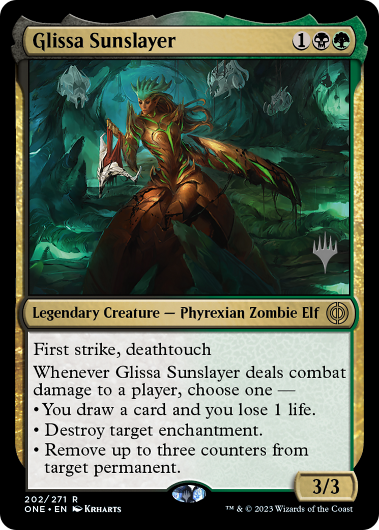 Glissa Sunslayer (Promo Pack) [Phyrexia: All Will Be One Promos] | Gear Gaming Bentonville