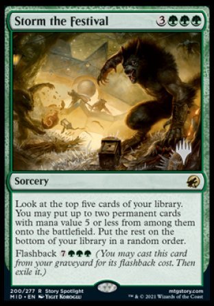 Storm the Festival (Promo Pack) [Innistrad: Midnight Hunt Promos] | Gear Gaming Bentonville