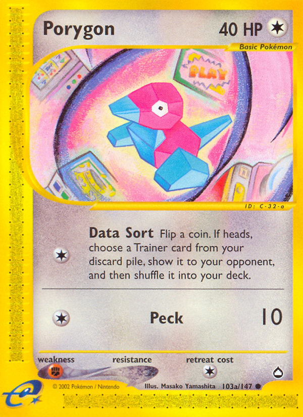 Porygon (103a/147) [Aquapolis] | Gear Gaming Bentonville