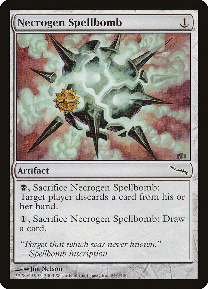 Necrogen Spellbomb [Mirrodin] | Gear Gaming Bentonville