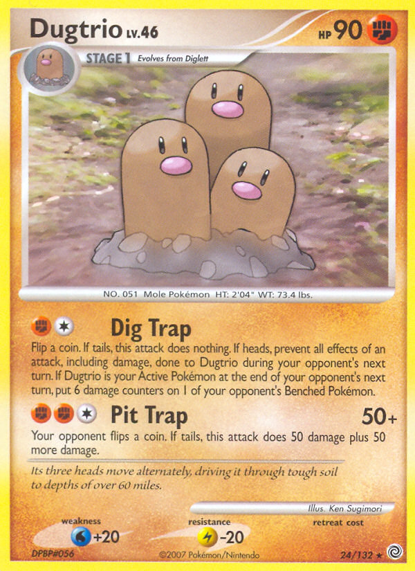 Dugtrio (24/132) [Diamond & Pearl: Secret Wonders] | Gear Gaming Bentonville