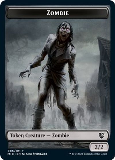 Zombie (005 MIC) // Zombie (005 MID) [Innistrad: Midnight Hunt Commander] | Gear Gaming Bentonville