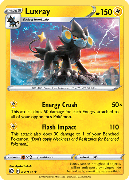 Luxray (051/172) [Sword & Shield: Brilliant Stars] | Gear Gaming Bentonville