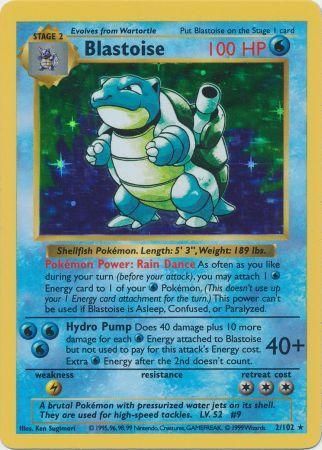 Blastoise (2/102) [Base Set Shadowless Unlimited] | Gear Gaming Bentonville