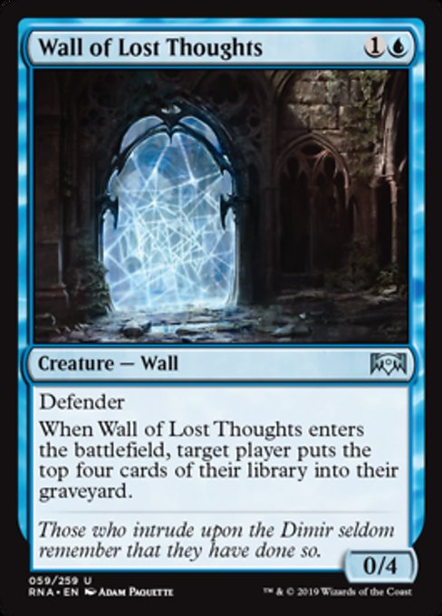 Wall of Lost Thoughts [Ravnica Allegiance] | Gear Gaming Bentonville