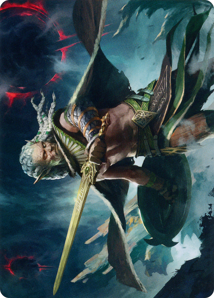 Serpent-Blade Assailant Art Card (40) [March of the Machine Art Series] | Gear Gaming Bentonville