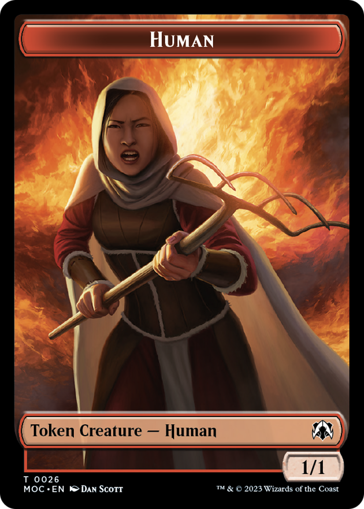 Tentacle // Human (26) Double-Sided Token [March of the Machine Commander Tokens] | Gear Gaming Bentonville