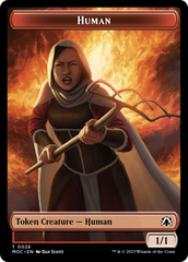 Squid // Human (26) Double-Sided Token [March of the Machine Commander Tokens] | Gear Gaming Bentonville