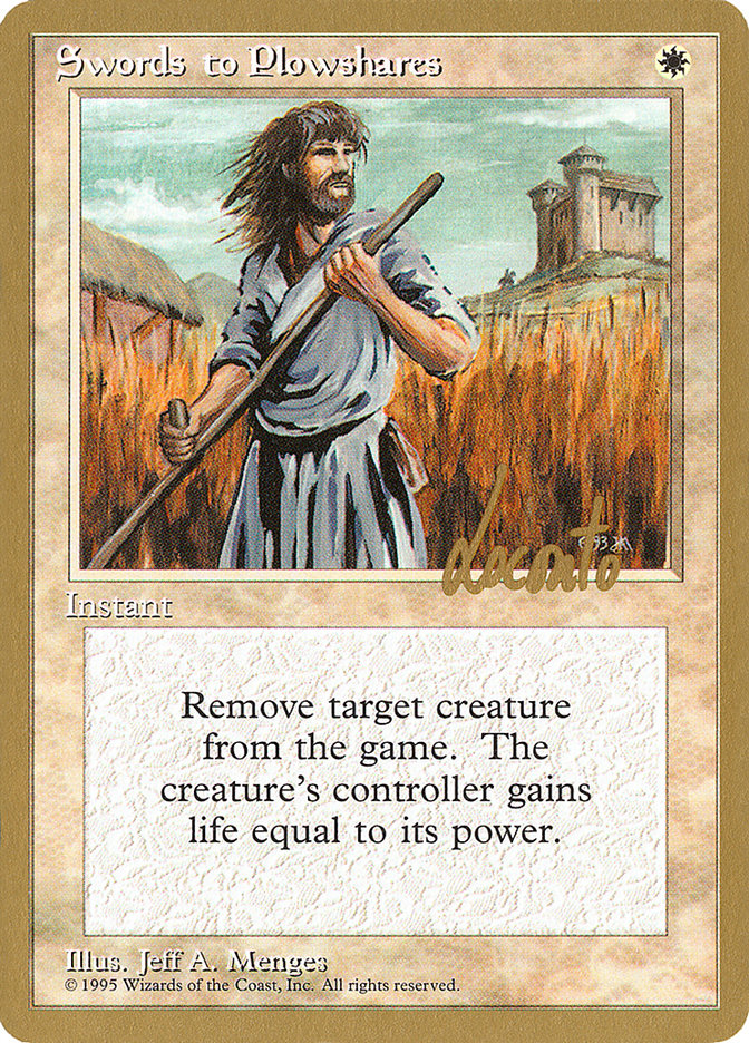 Swords to Plowshares (Michael Loconto) [Pro Tour Collector Set] | Gear Gaming Bentonville