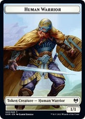 Human Warrior // Spirit Double-sided Token [Kaldheim Tokens] | Gear Gaming Bentonville