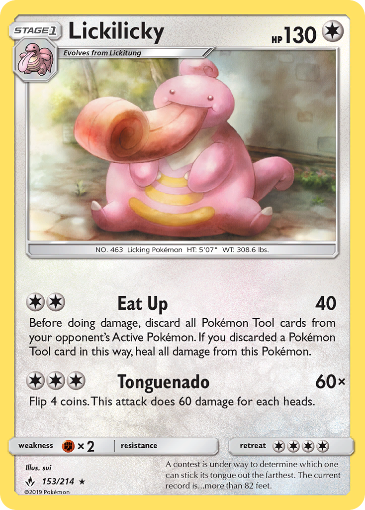 Lickilicky (153/214) [Sun & Moon: Unbroken Bonds] | Gear Gaming Bentonville