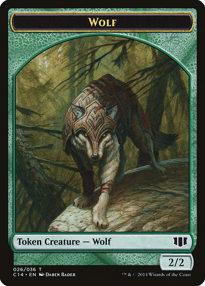 Treefolk // Wolf Double-sided Token [Commander 2014 Tokens] | Gear Gaming Bentonville