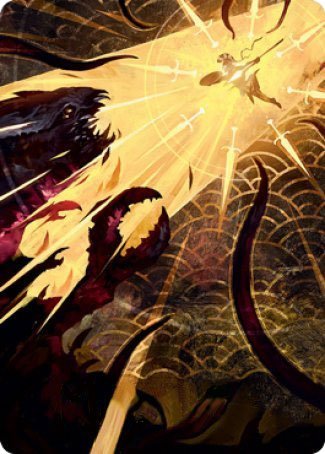 Defiant Strike Art Card [Strixhaven: School of Mages Art Series] | Gear Gaming Bentonville