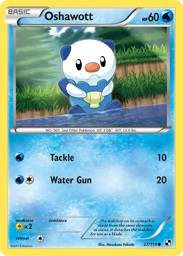 Oshawott (27/114) [Black & White: Base Set] | Gear Gaming Bentonville