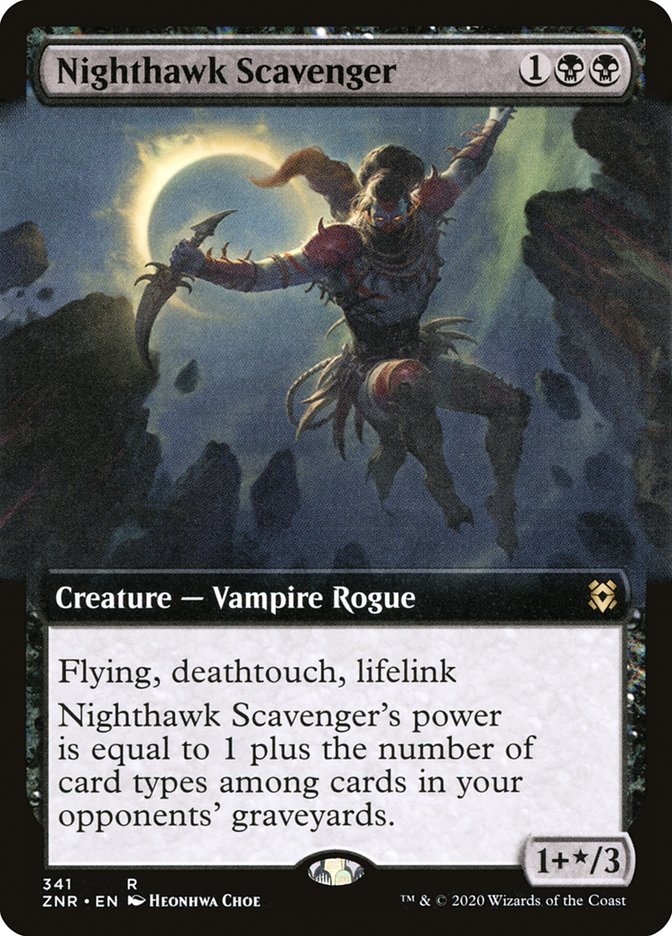 Nighthawk Scavenger (Extended Art) [Zendikar Rising] | Gear Gaming Bentonville