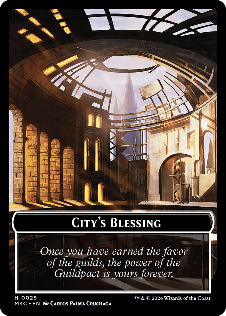 City's Blessing // Human Soldier Double-Sided Token [Murders at Karlov Manor Commander Tokens] | Gear Gaming Bentonville