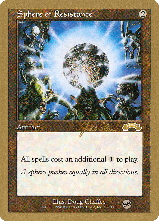 Sphere of Resistance (Jakub Slemr) (SB) [World Championship Decks 1999] | Gear Gaming Bentonville