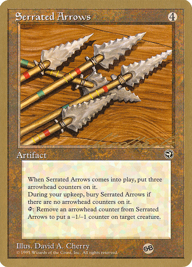 Serrated Arrows (Leon Lindback) (SB) [Pro Tour Collector Set] | Gear Gaming Bentonville