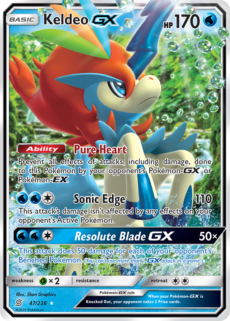 Keldeo GX (47/236) [Sun & Moon: Unified Minds] | Gear Gaming Bentonville