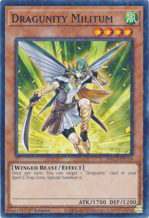 Dragunity Militum (Duel Terminal) [HAC1-EN154] Common | Gear Gaming Bentonville