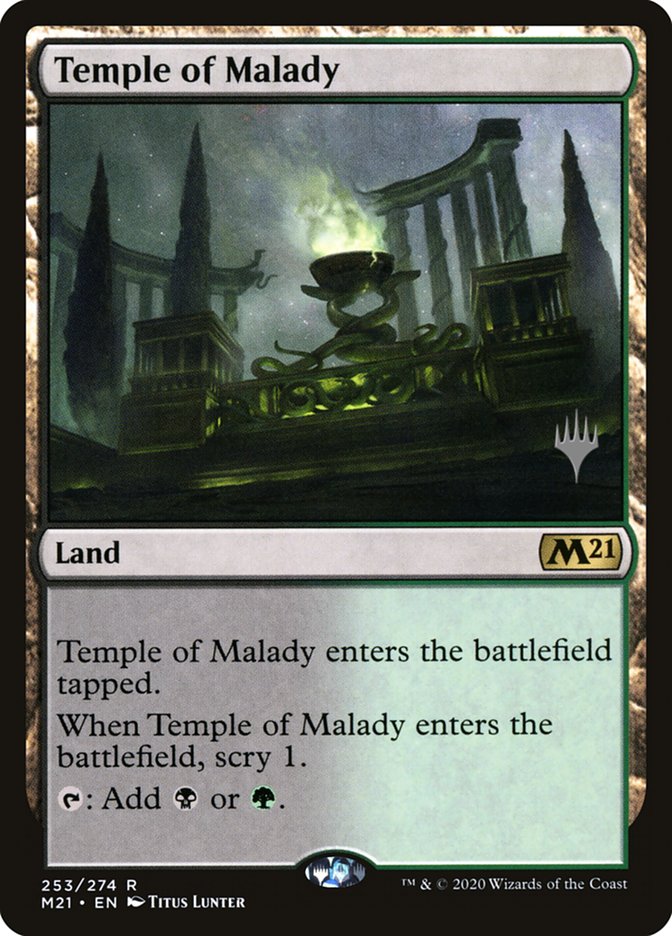 Temple of Malady (Promo Pack) [Core Set 2021 Promos] | Gear Gaming Bentonville