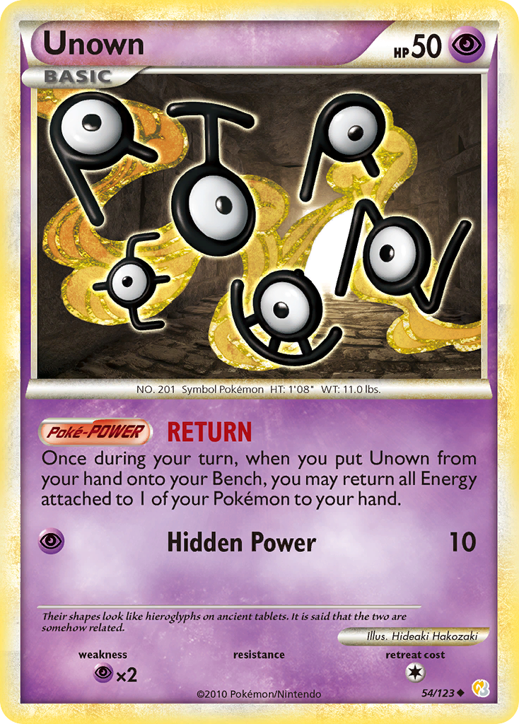 Unown (54/123) [HeartGold & SoulSilver: Base Set] | Gear Gaming Bentonville