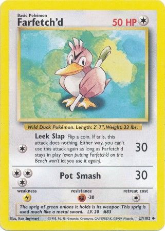 Farfetch'd (27/102) [Base Set Unlimited] | Gear Gaming Bentonville