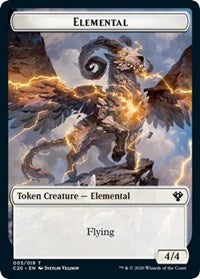 Elemental (003) // Soldier Double-sided Token [Commander 2020 Tokens] | Gear Gaming Bentonville