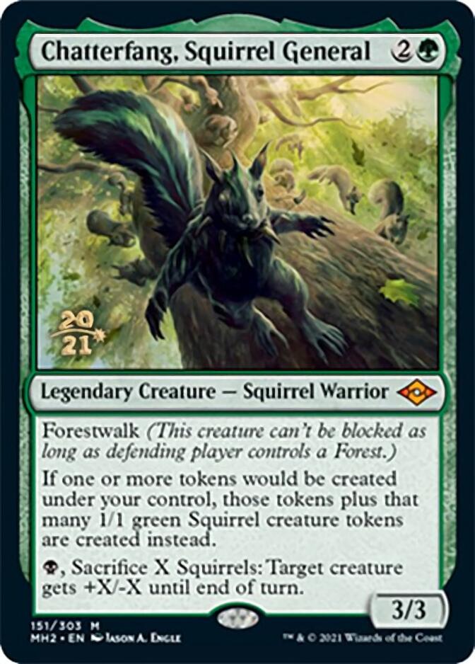 Chatterfang, Squirrel General [Modern Horizons 2 Prerelease Promos] | Gear Gaming Bentonville