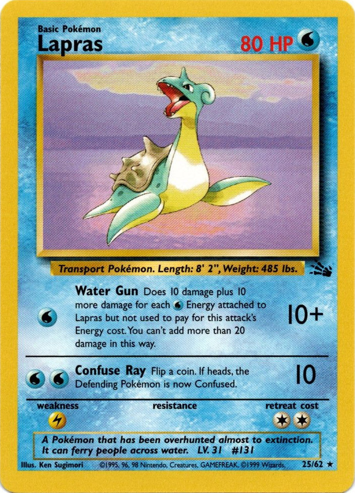 Lapras (25/62) [Fossil Unlimited] | Gear Gaming Bentonville