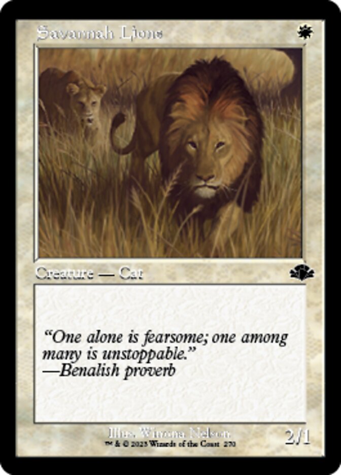 Savannah Lions (Retro) [Dominaria Remastered] | Gear Gaming Bentonville