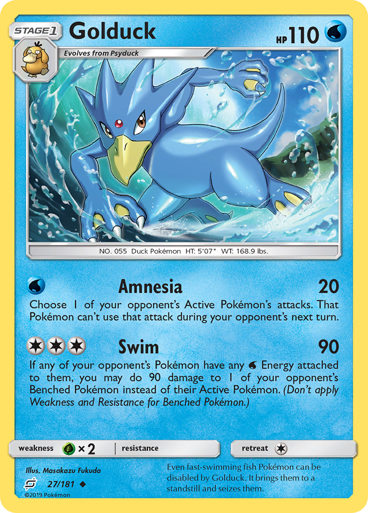 Golduck (27/181) [Sun & Moon: Team Up] | Gear Gaming Bentonville