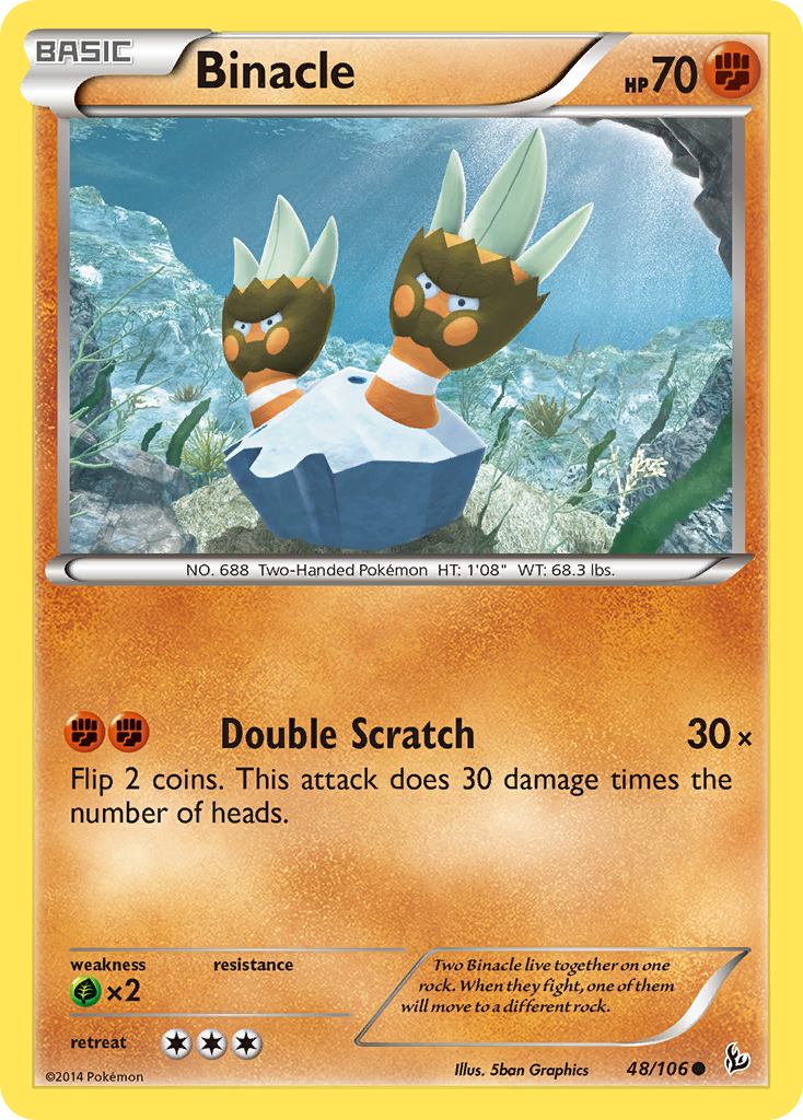 Binacle (48/106) [XY: Flashfire] | Gear Gaming Bentonville