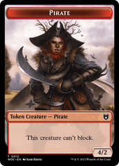 Pirate // Human Soldier Double-Sided Token [Wilds of Eldraine Commander Tokens] | Gear Gaming Bentonville