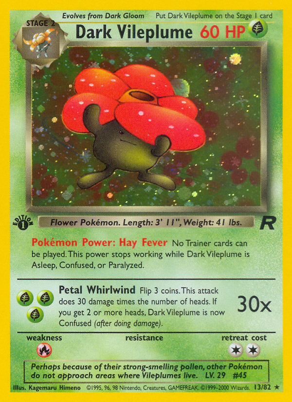 Dark Vileplume (13/82) [Team Rocket 1st Edition] | Gear Gaming Bentonville