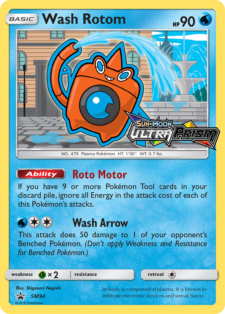 Wash Rotom (SM94) [Sun & Moon: Black Star Promos] | Gear Gaming Bentonville