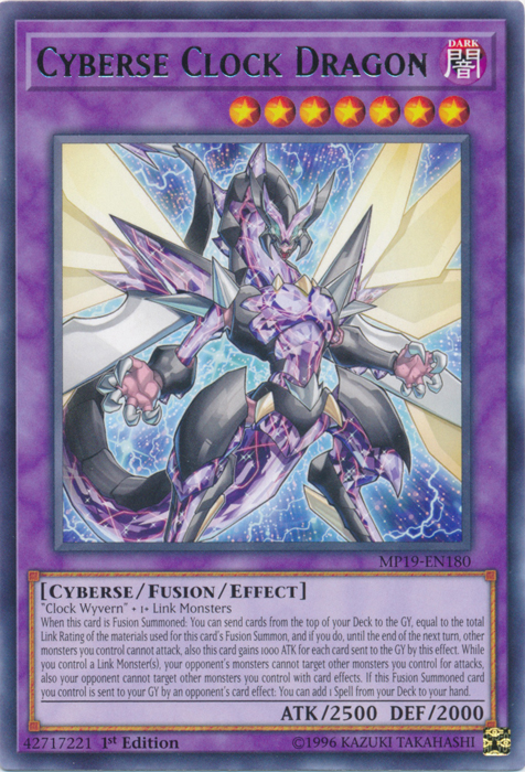 Cyberse Clock Dragon [MP19-EN180] Rare | Gear Gaming Bentonville